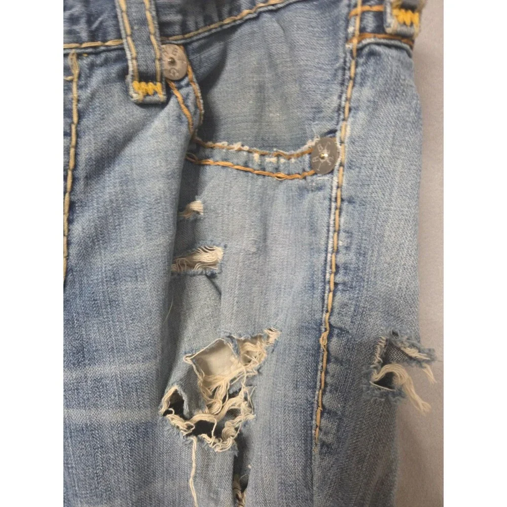Vintage True Religion Ricky Super T Made in USA Distressed Jeans Size 38